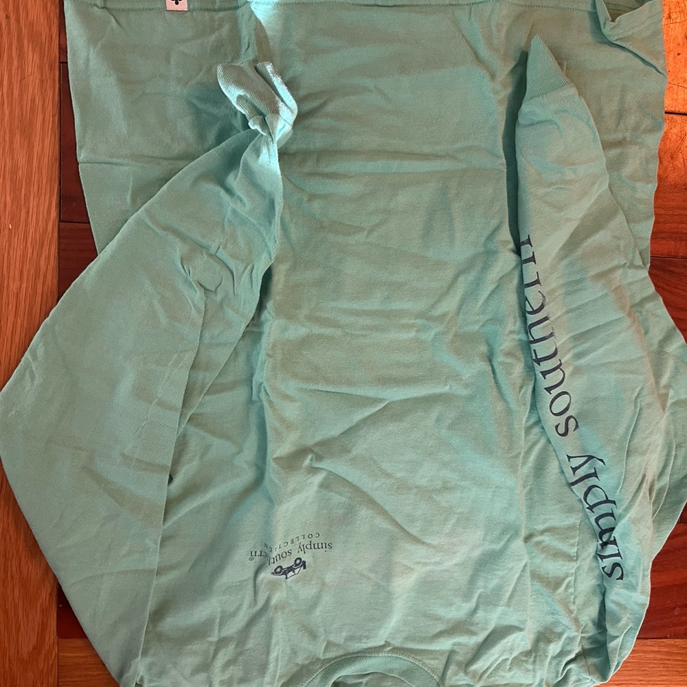 Simply Southern Long Sleeve Shirt in Aqua